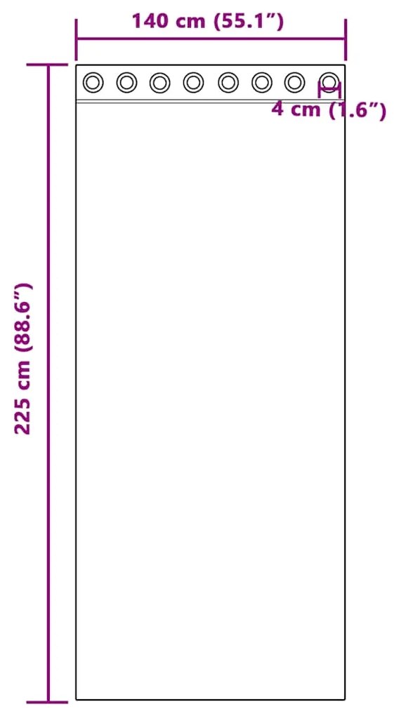 Cortinas de voile com ilhós 2 pcs cinzento-claro 140x225 cm