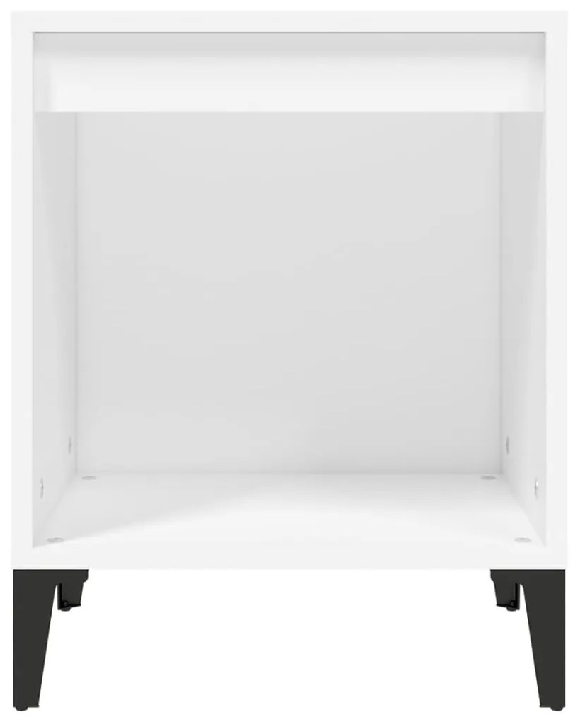 Mesa de cabeceira 40x35x50 cm branco