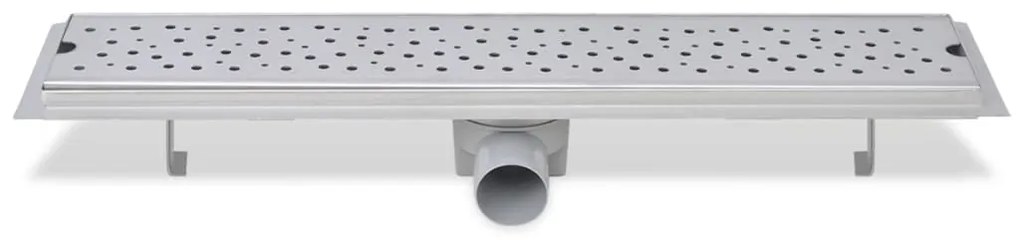 Dreno de chuveiro linear 2 pcs bolhas 630x140 mm aço inoxidável