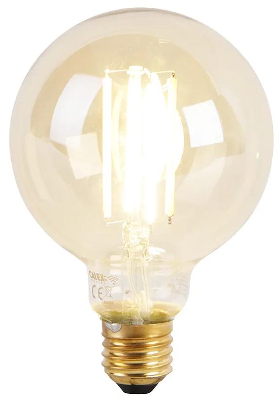 LED Lâmpada suspensa inteligente de latão 6 luzes incl. Wifi G95 - Sydney Retro,Design