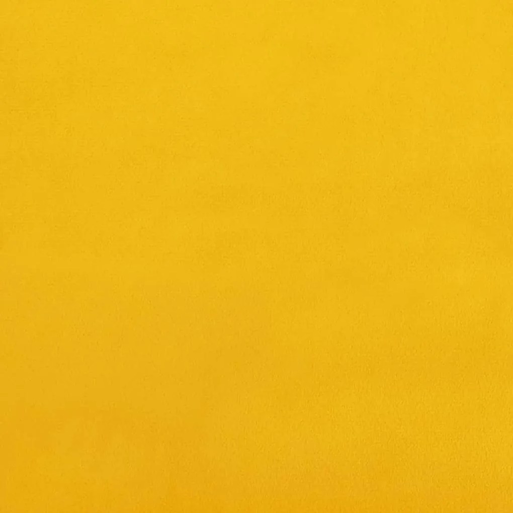 Cadeira de baloiço c/ pernas de metal e banco veludo amarelo