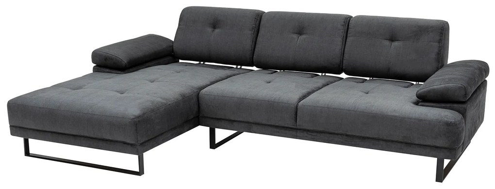 Sofá de Canto Mustang – Antracite – 174 x 314 cm