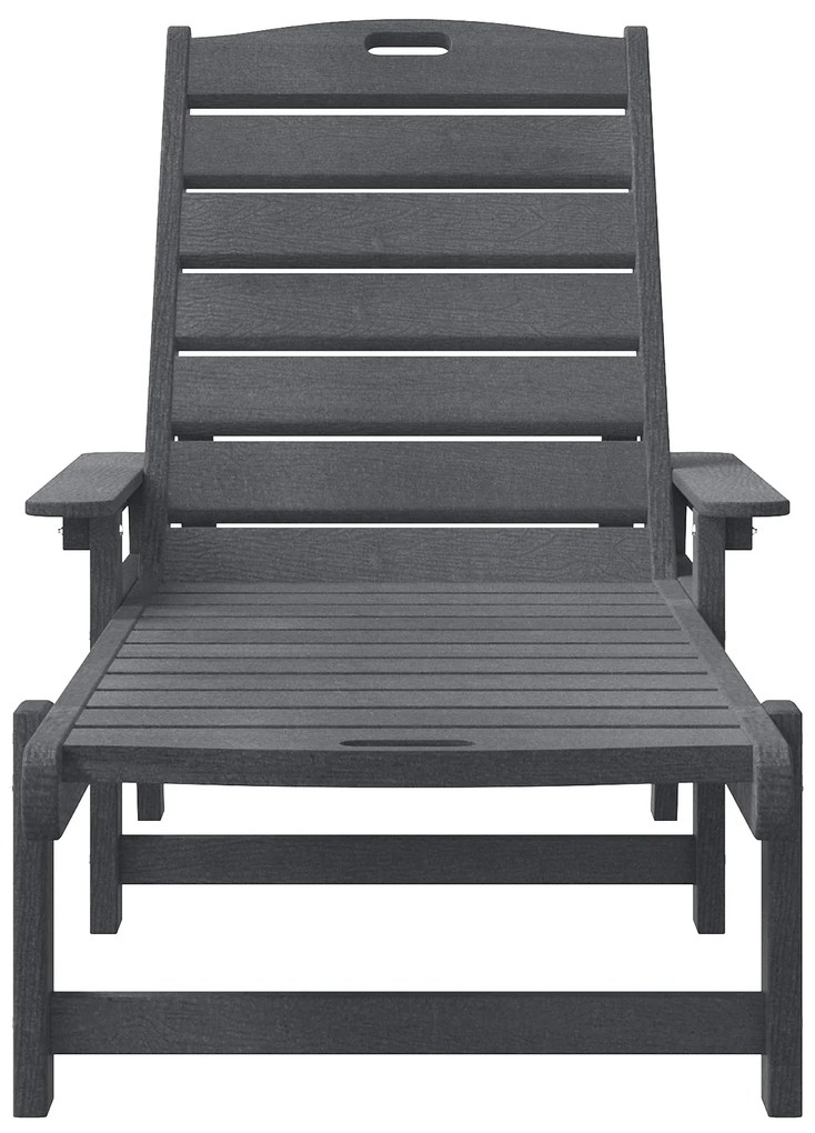 Espreguiçadeiras 2 pcs Cinzento Claro 162x53x98.5 cm HDPE, vidaXL Espr