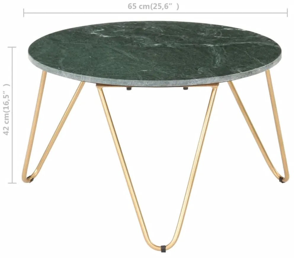 Mesa centro 65x65x42cm pedra genuína textura mármore verde