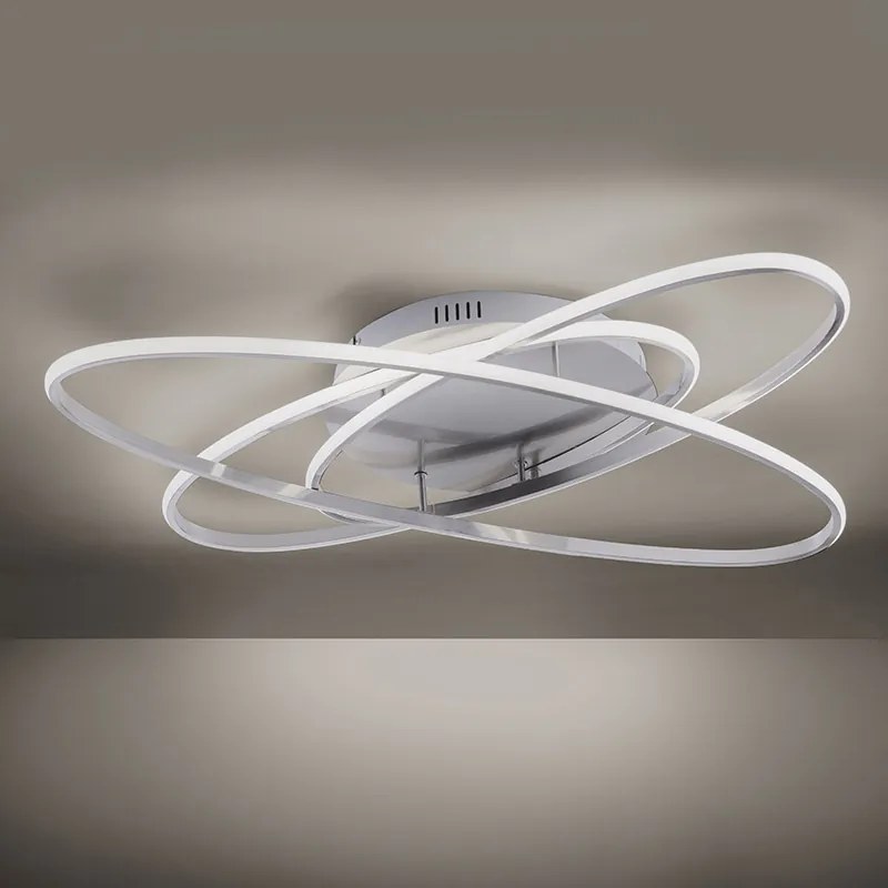 Candeeiro de teto em aço com LED regulável - Galax Design