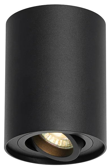 Foco de teto inteligente preto ajustável com Wi-Fi GU10 - Rondoo up