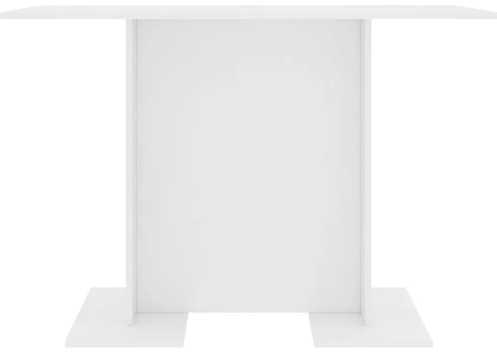 Mesa de jantar 110x60x75 cm derivados de madeira branco