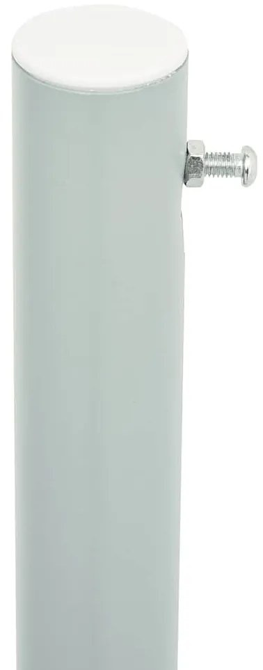 Toldo lateral retrátil para pátio 220x600 cm castanho