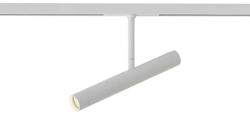 Foco moderno branco para sistema de calha monofásico - Slimline Avery