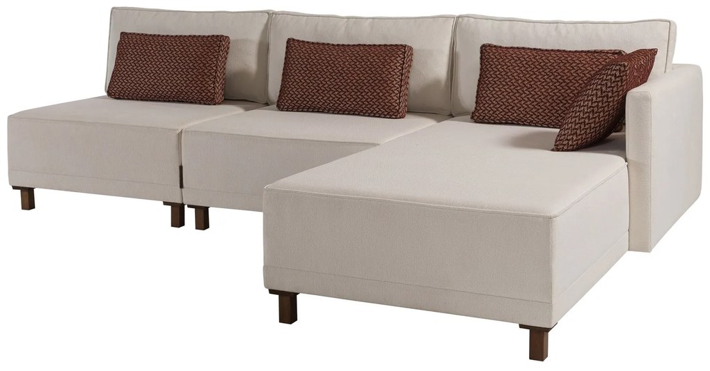 Sofá-Cama de Canto Matris – Bege – 285 x 90 x 192 cm