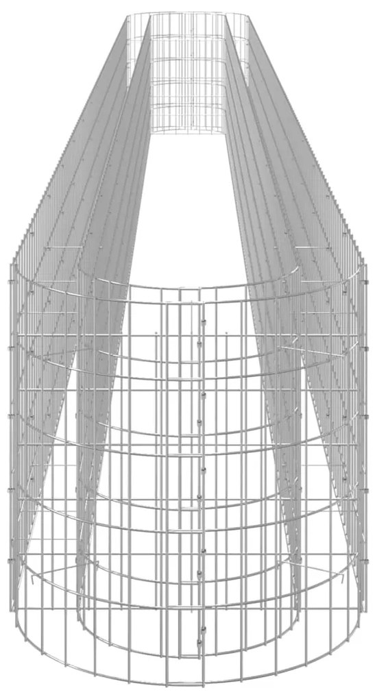 Canteiro elevado/cesto gabião 540x50x50 cm ferro galvanizado