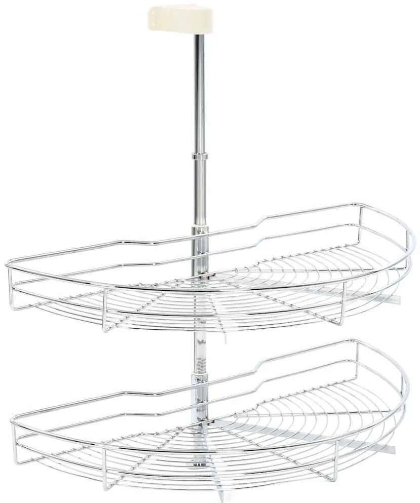 Unidade cestos p/ cozinha 2 pcs 180 graus 75x38x80 cm