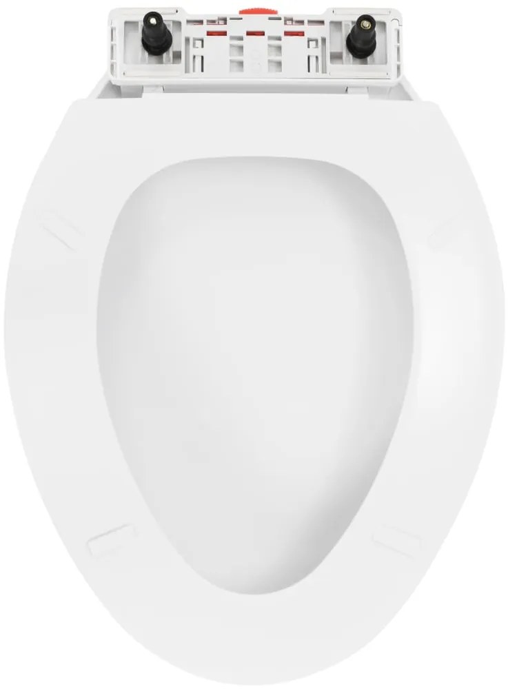 Tampo de sanita fecho suave com design remoção rápida branco