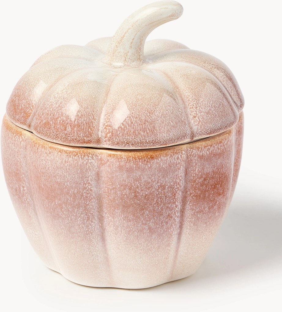 Pote de arrumação em forma de abóbora Moranga, Alt 18 cm