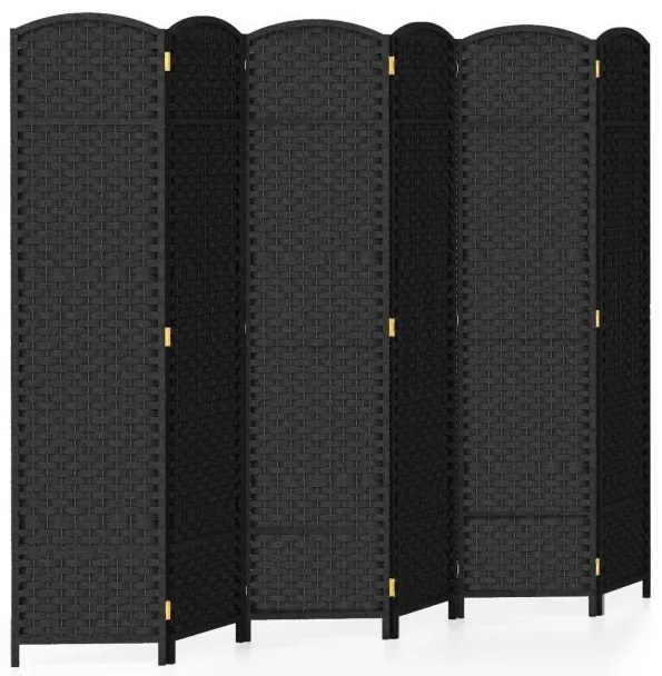 Suporte de exibição de grade de 4 painéis para escritório doméstico - Natural