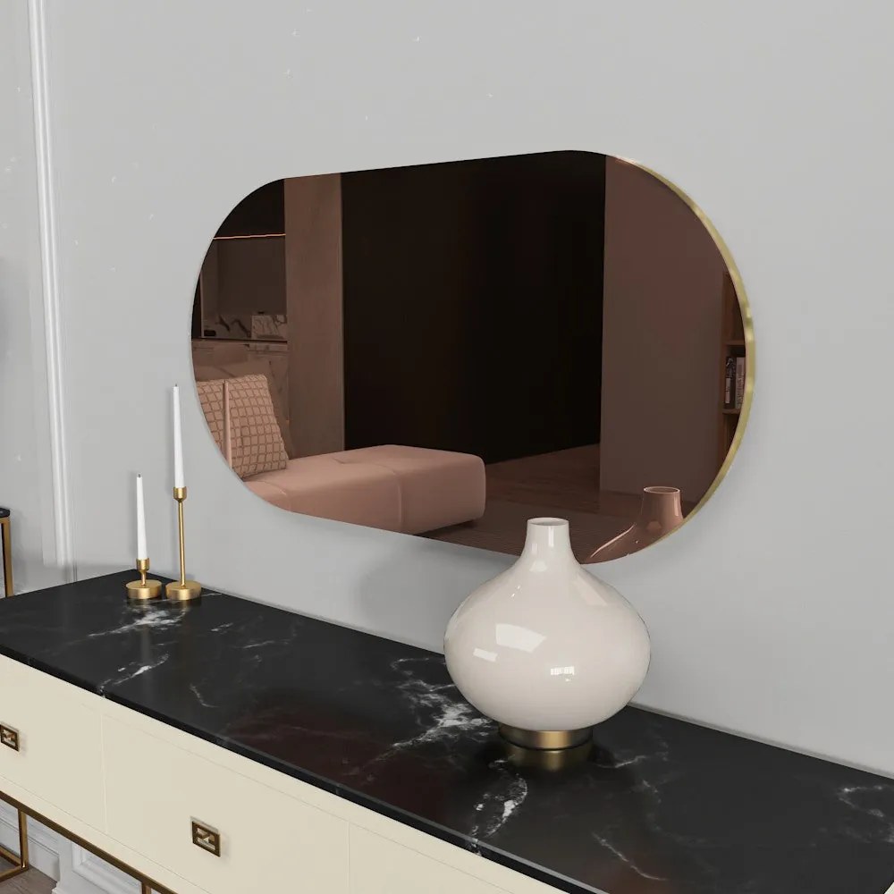 Espelho Riors – Bronze Dourado – 45x85 cm