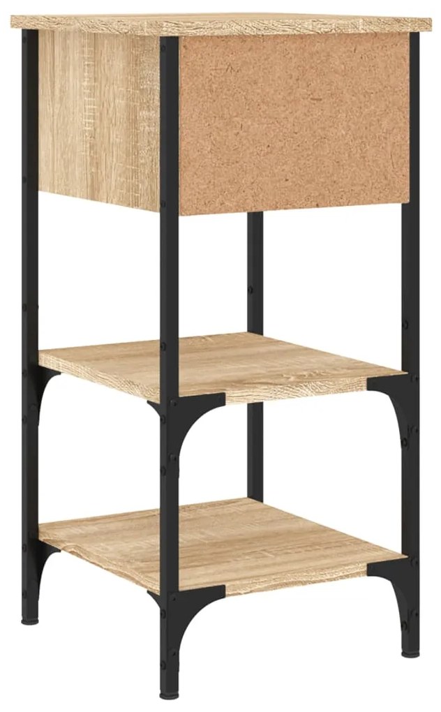 Mesa cabeceira 34x36x70 cm derivados madeira carvalho sonoma