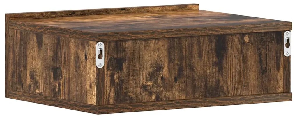 Mesa cabeceira suspensa 40x30x15cm derivados madeira cor fumado