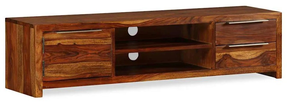 Móvel de TV madeira acácia sólida 120x30x30 cm