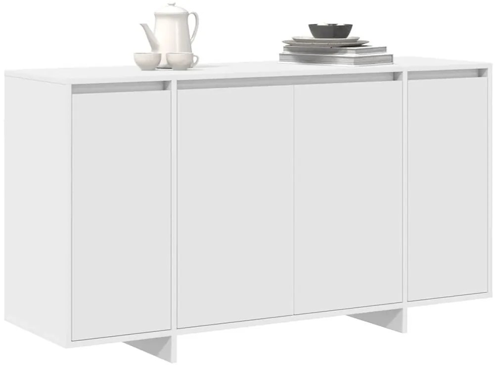 Buffet Branco Branco Madeira 135 x 41 x 75 cm Buffet Branco
