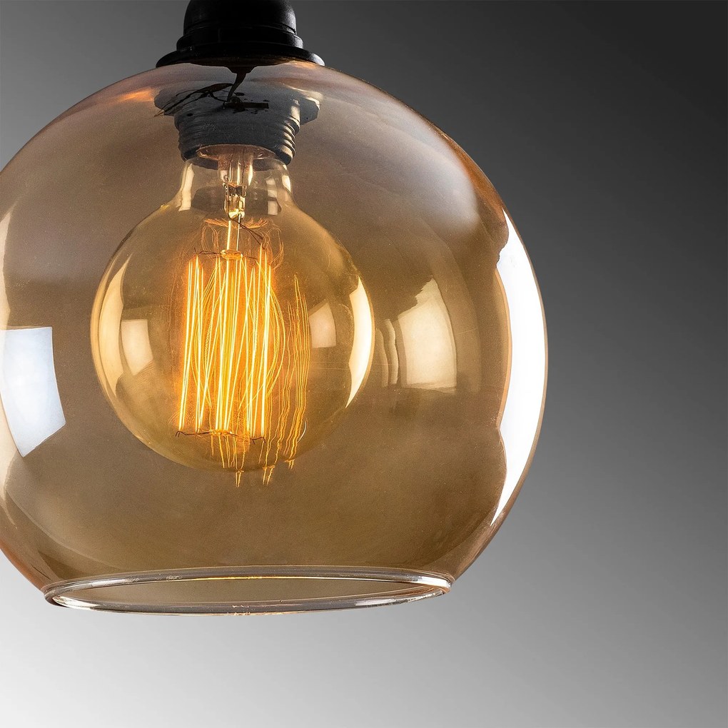 Candeeiro de Teto Chandelier Gold – Ouro/Preto – 20 x 20 cm