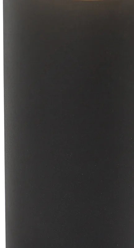 Candeeiro de pé de exterior preto com cúpula opala branca 30 cm IP44 - Odense Moderno