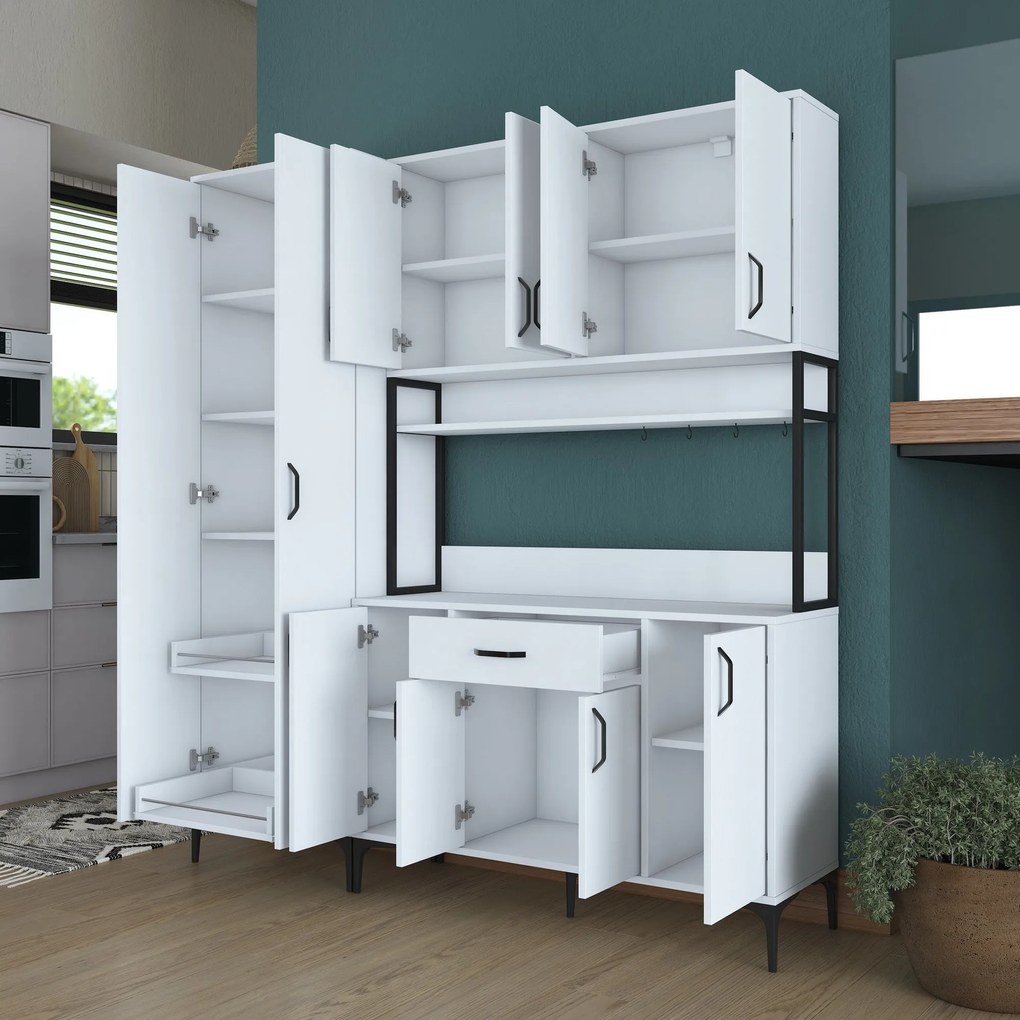 Móvel Multiuso JE133 – Branco – 180 cm x 198,6 cm x 40 cm