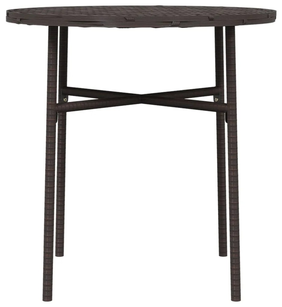Mesa de centro 45 cm vime PE castanho