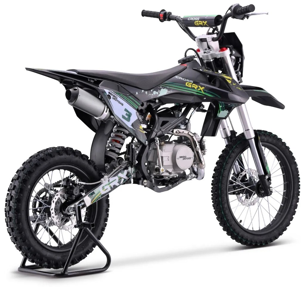Mota cross Gasolina 125 cc para crianças e adolescentes Motors Cross GRX verde