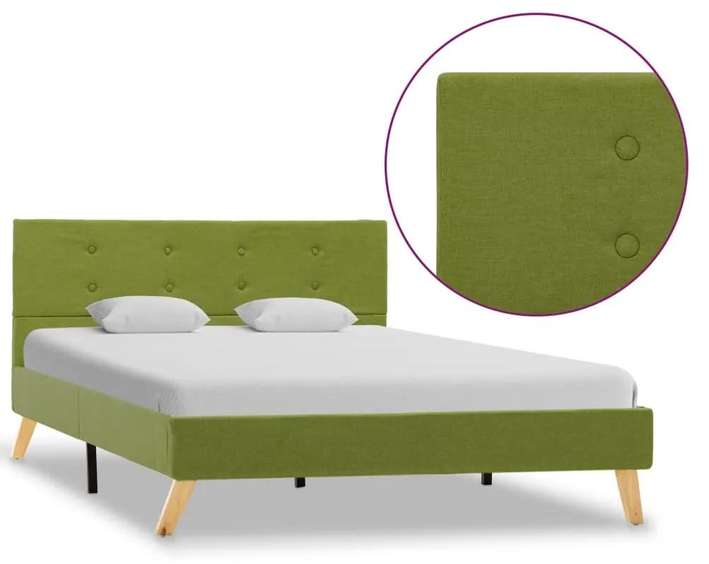 Estrutura de cama em tecido verde 120x200 cm
