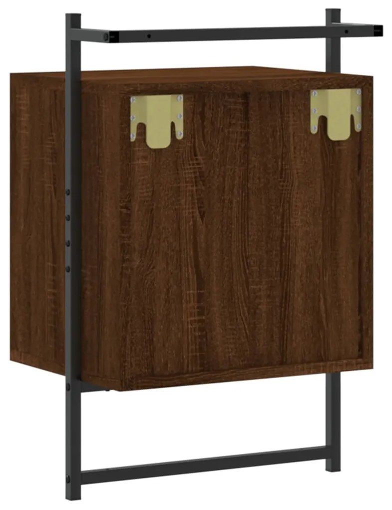 Mesas cabeceira 2 pcs 40x30x61 deriv. madeira carvalho castanho