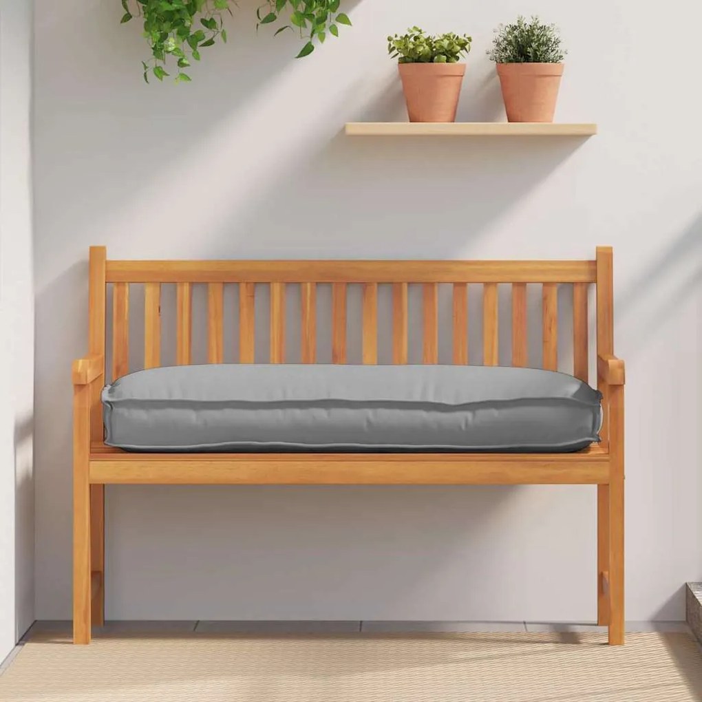 vidaXL Almofada Cinzeto 120 x 50 x 12 cm Tecido Oxford