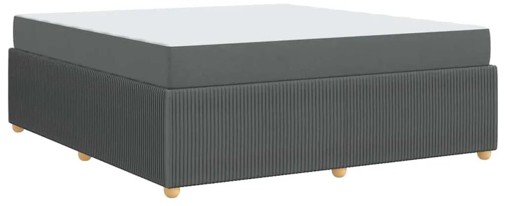Estrutura da Cama Outros Cinzento escuro 180 x 200 cm tecido