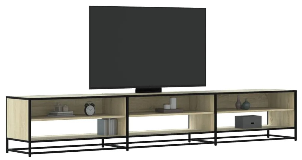 Móvel de TV 270x40x46 cm derivados de madeira carvalho sonoma