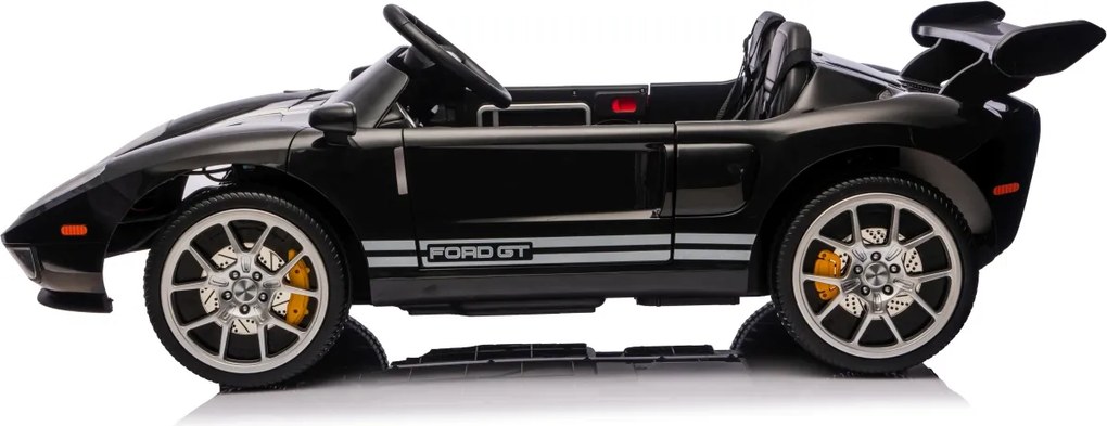 Carro elétrico para Crianças 24V 4x4 Ford GT Rodas Espuma EVA, assento couro ecológico Preto