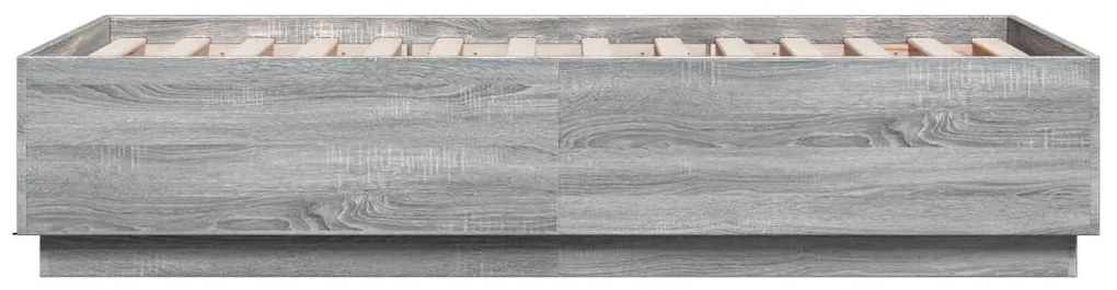 Estrutura cama 75x190 cm derivados de madeira cinzento sonoma