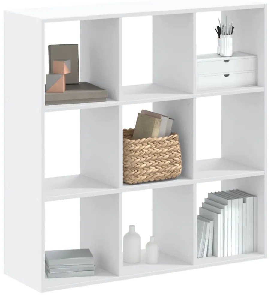 vidaXL Estante 102x32x102 cm derivados de madeira branco