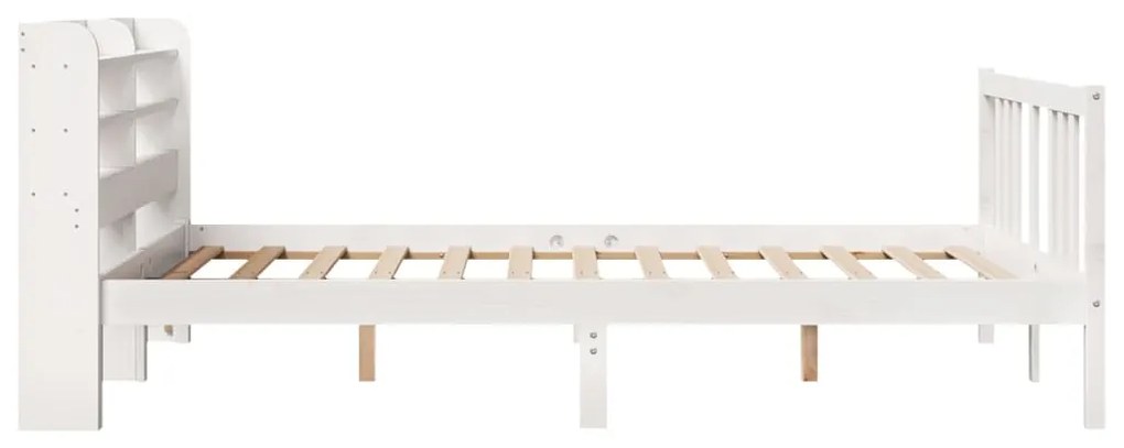 Estrutura de cama c/ cabeceira sem colchão 160x200 cm branco