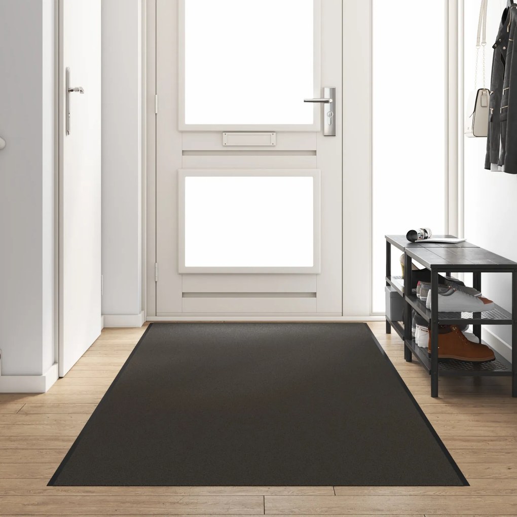 Capacho lavável vidaXL antracite 120x350 cm
