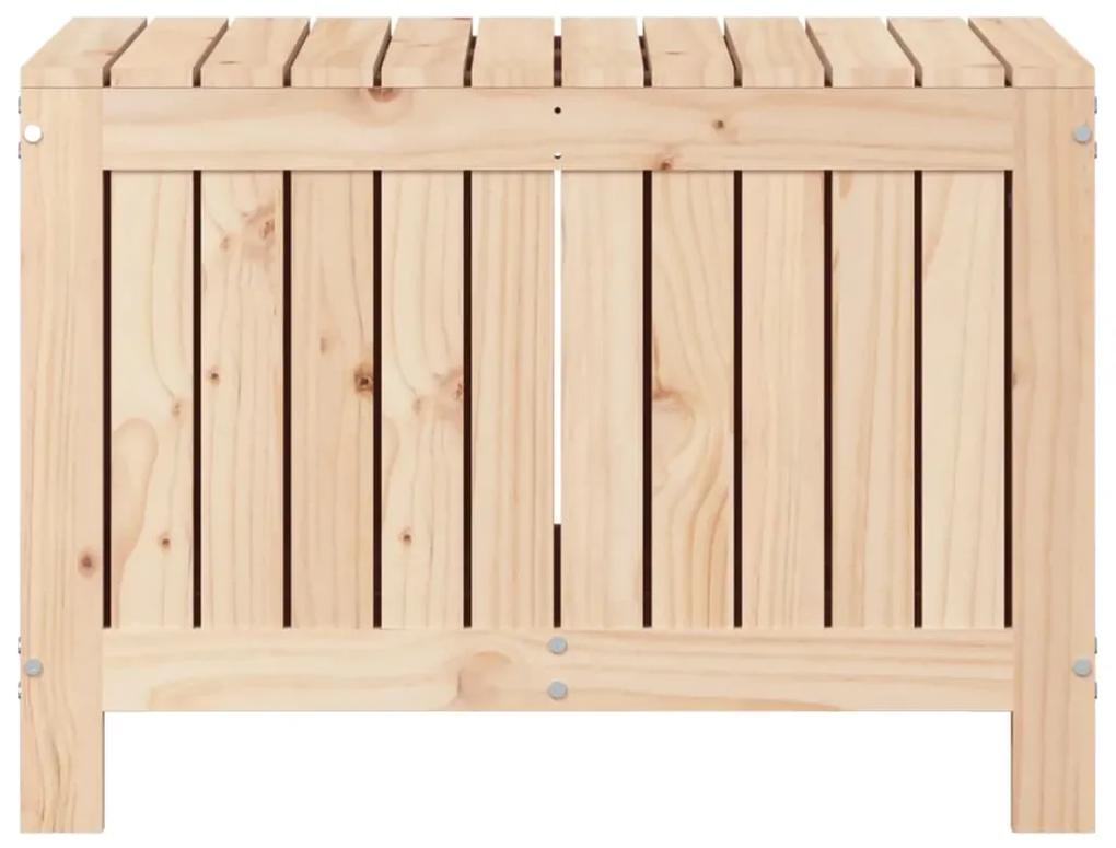 Caixa de arrumação jardim 76x42,5x54 cm madeira de pinho maciça