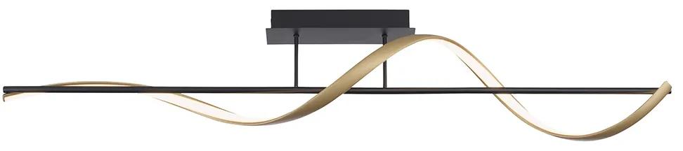 Candeeiro de teto inteligente cinza escuro com ouro incluindo LED regulável em Kelvin - Marianne Design