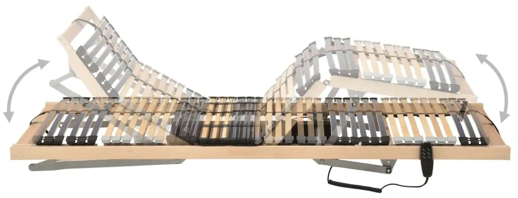 Estrado de ripas elétrico com 42 ripas 7 zonas 90x200 cm