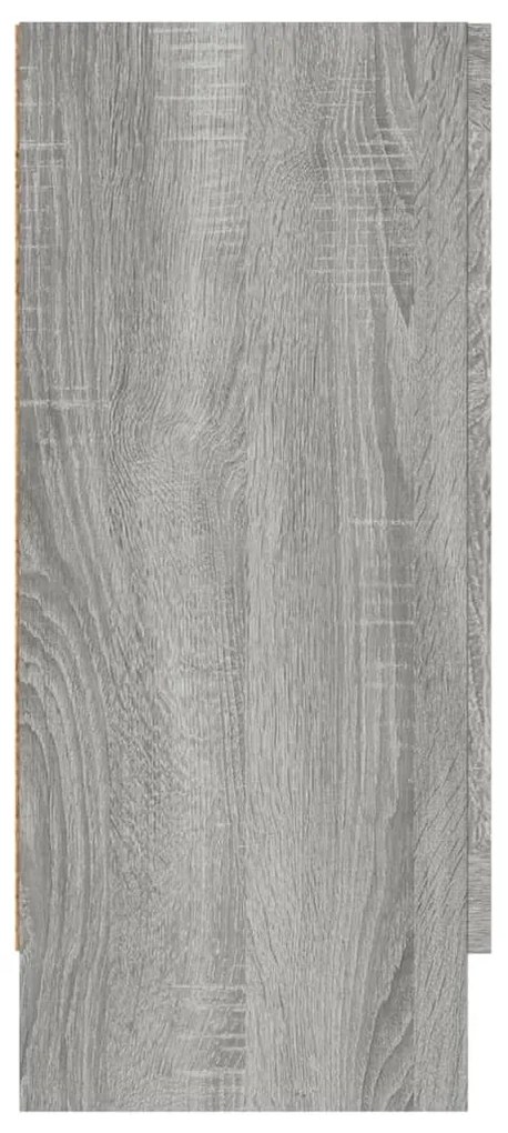 Aparador 120x30,5x70 cm madeira processada cor sonoma cinza