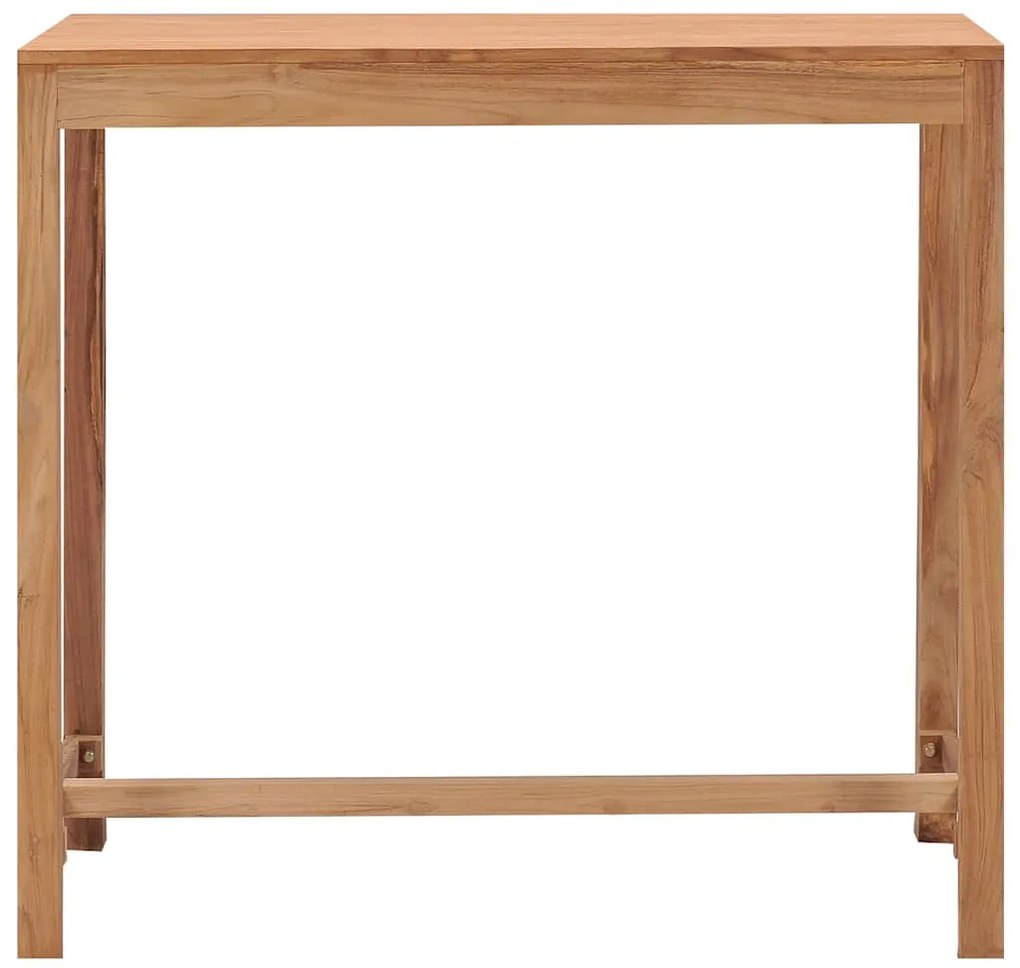 Mesa de bar para jardim 110x60x105 cm madeira de teca maciça