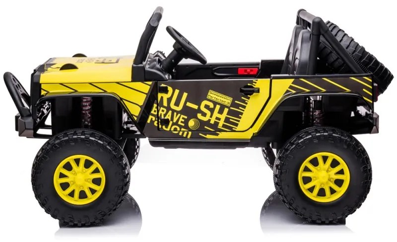 BUGGY RALLY 2 LUGARES CARRO ELÉTRICO INFANTIL 24V AMARELO