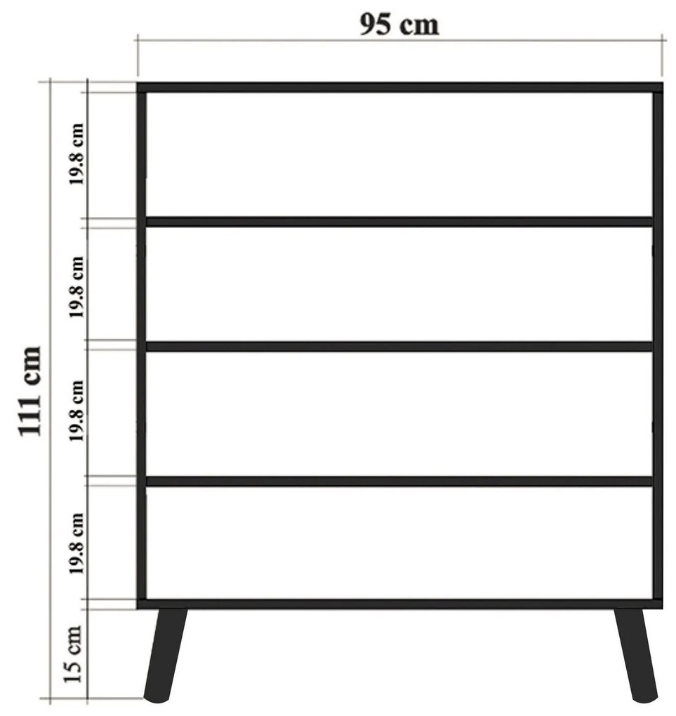 Armário Multiuso Multilux – Multicolor – 95 cm x 111 cm x 36 cm