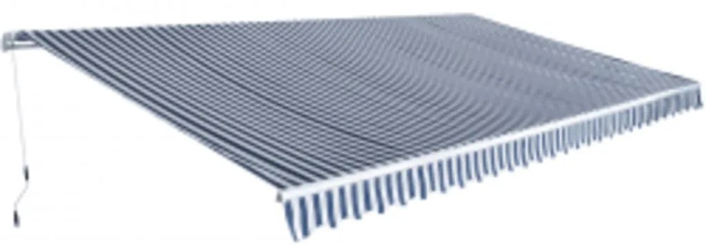 Todo dobrável manual 600 cm azul e branco