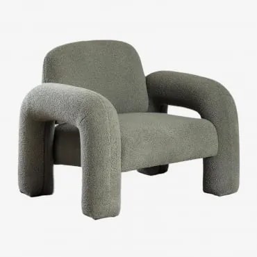 Poltrona Em Pelúcia Nicxon Verde Sálvia - Sklum