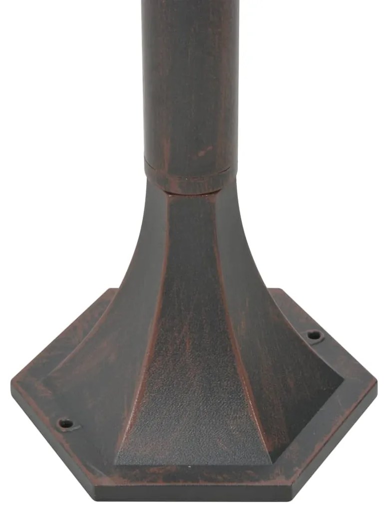 Candeeiros de pé para jardim 6 pcs E27 110 cm alumínio bronze
