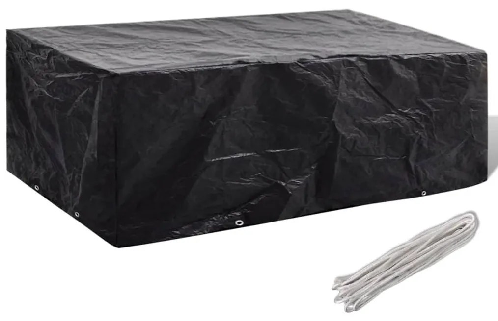 vidaXL Capa para mobiliário de jardim com 8 ilhós 200x160x70 cm